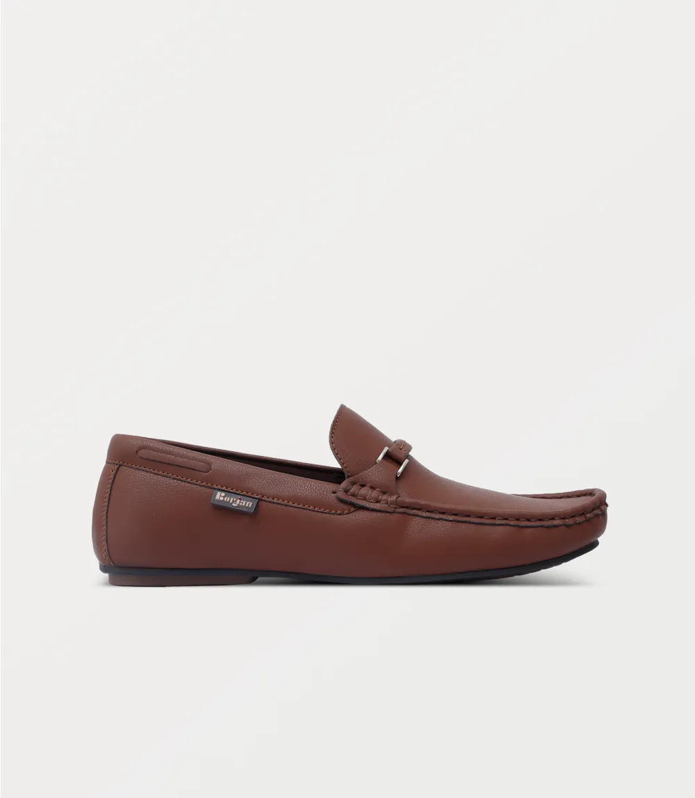 BM6805-BROWN-Men Moccasin