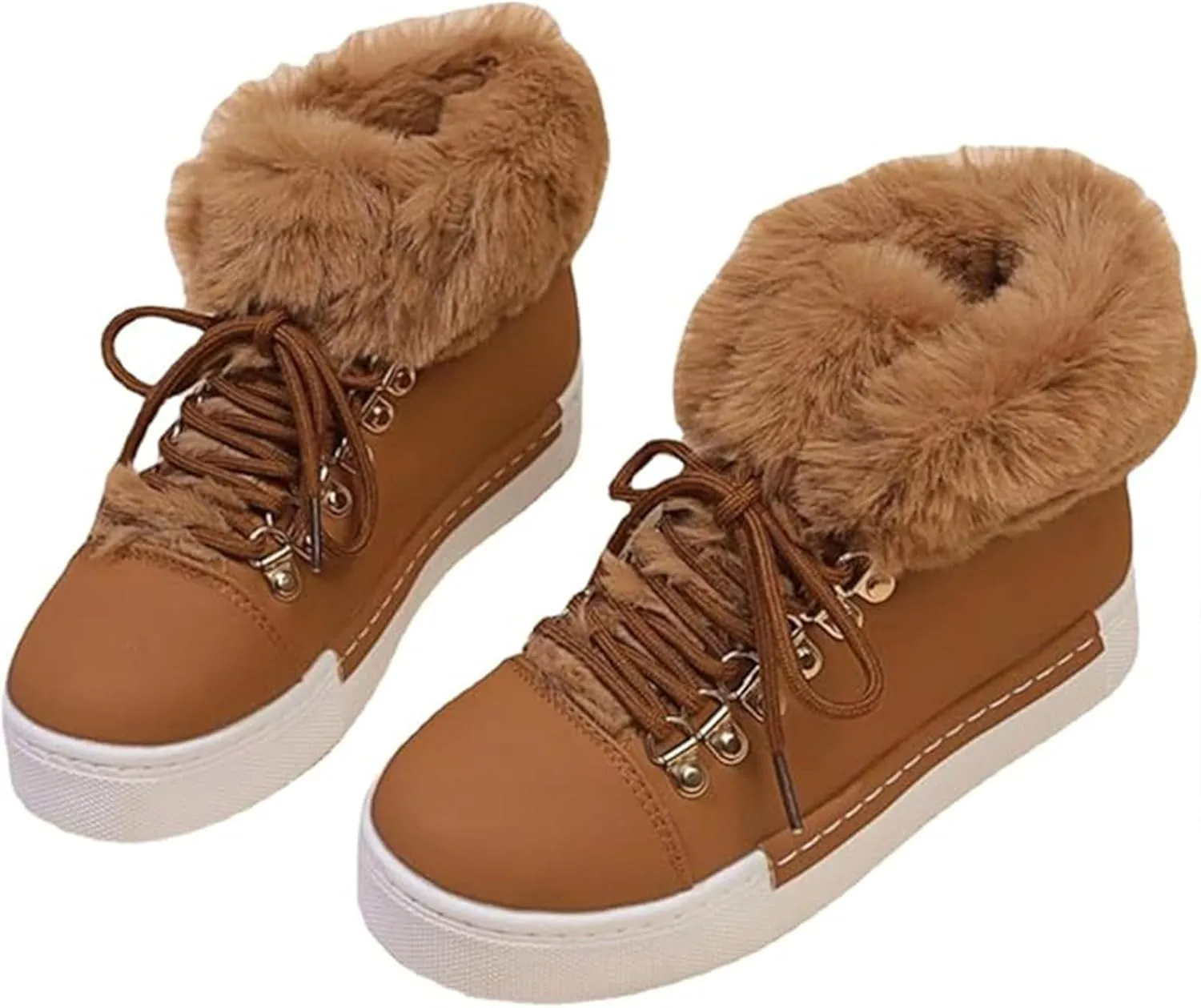 Boots Women Snow Shoes Outdoor Ski Boots Thickening Womens Snow Boots Plush Lined Winter Walking Shoes For Men