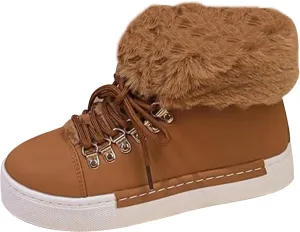 Boots Women Snow Shoes Outdoor Ski Boots Thickening Womens Snow Boots Plush Lined Winter Walking Shoes For Men