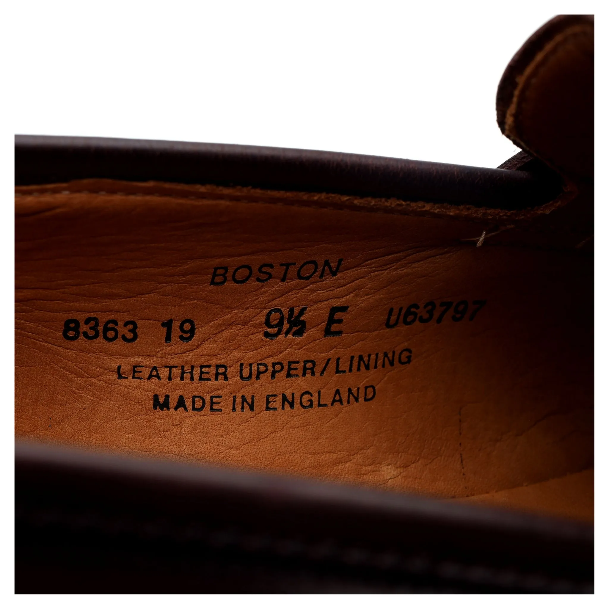 'Boston' Burgundy Leather Loafers UK 9.5 E