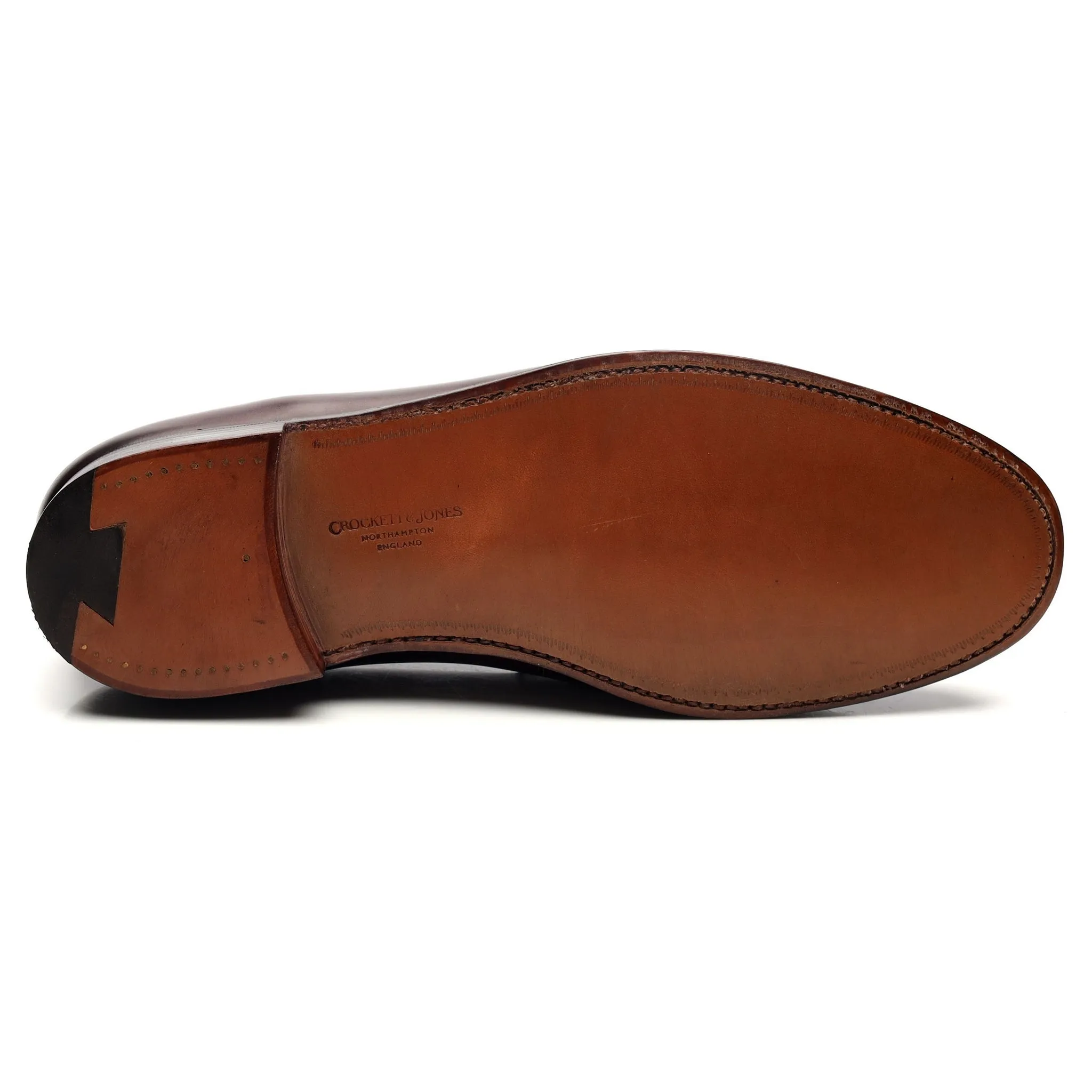 'Boston' Burgundy Leather Loafers UK 9.5 E