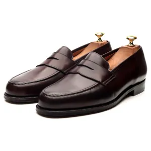 'Boston' Burgundy Leather Loafers UK 9.5 E