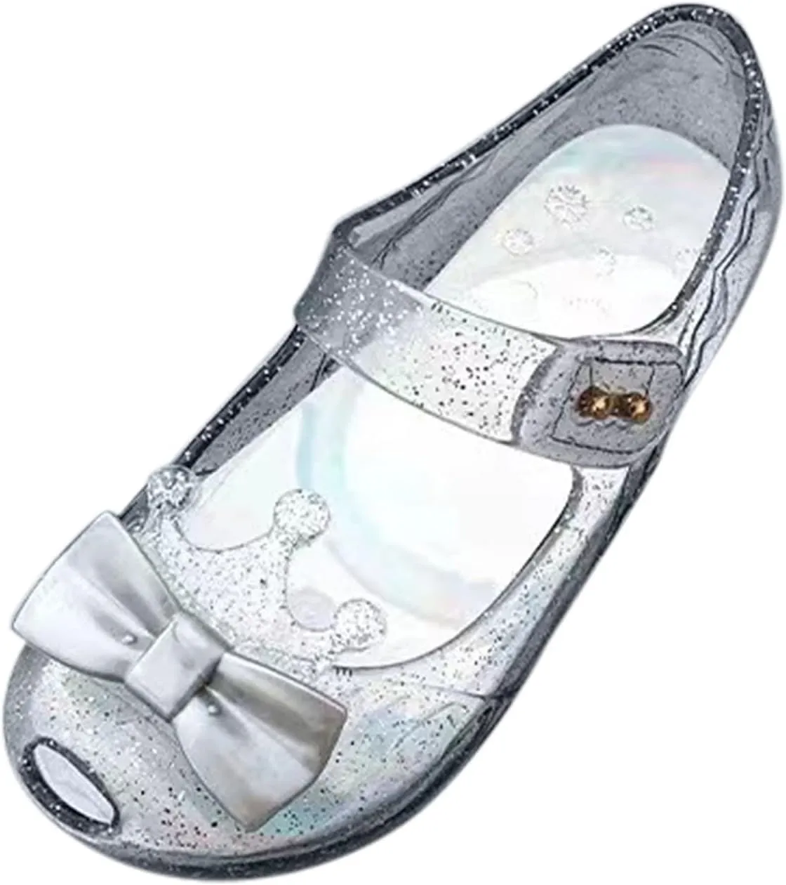 Boy Shoes Size 1 Girls Shoes Crown Flash Diamond Crystal Soft Sole Non Slip Baby Walking Shoes Light up