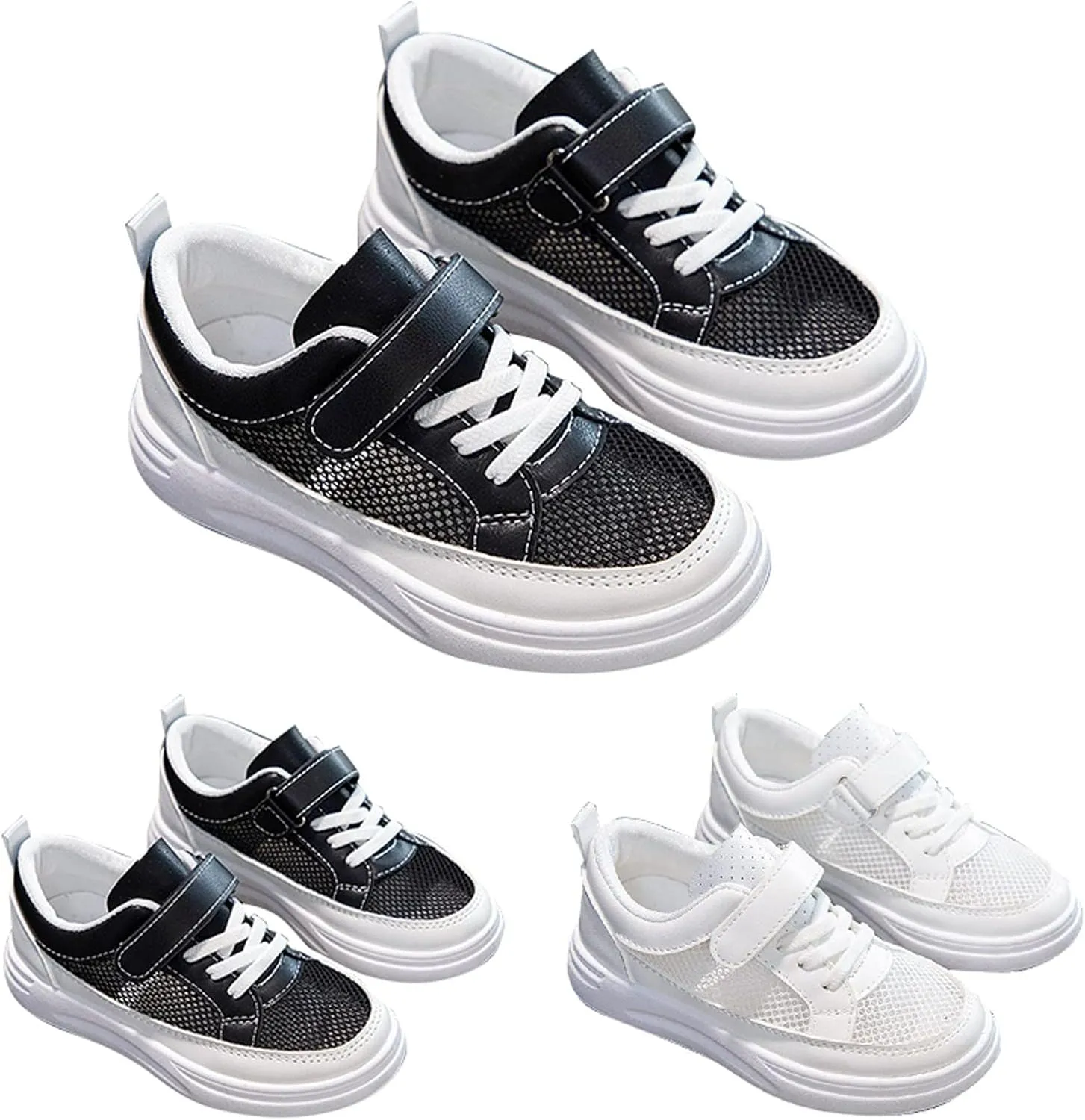 Boys Girls Mesh Breathable Non Slip Tennis Shoes Casual Running Sports Walking Athletic Shoes Wedges for Girls Size 4
