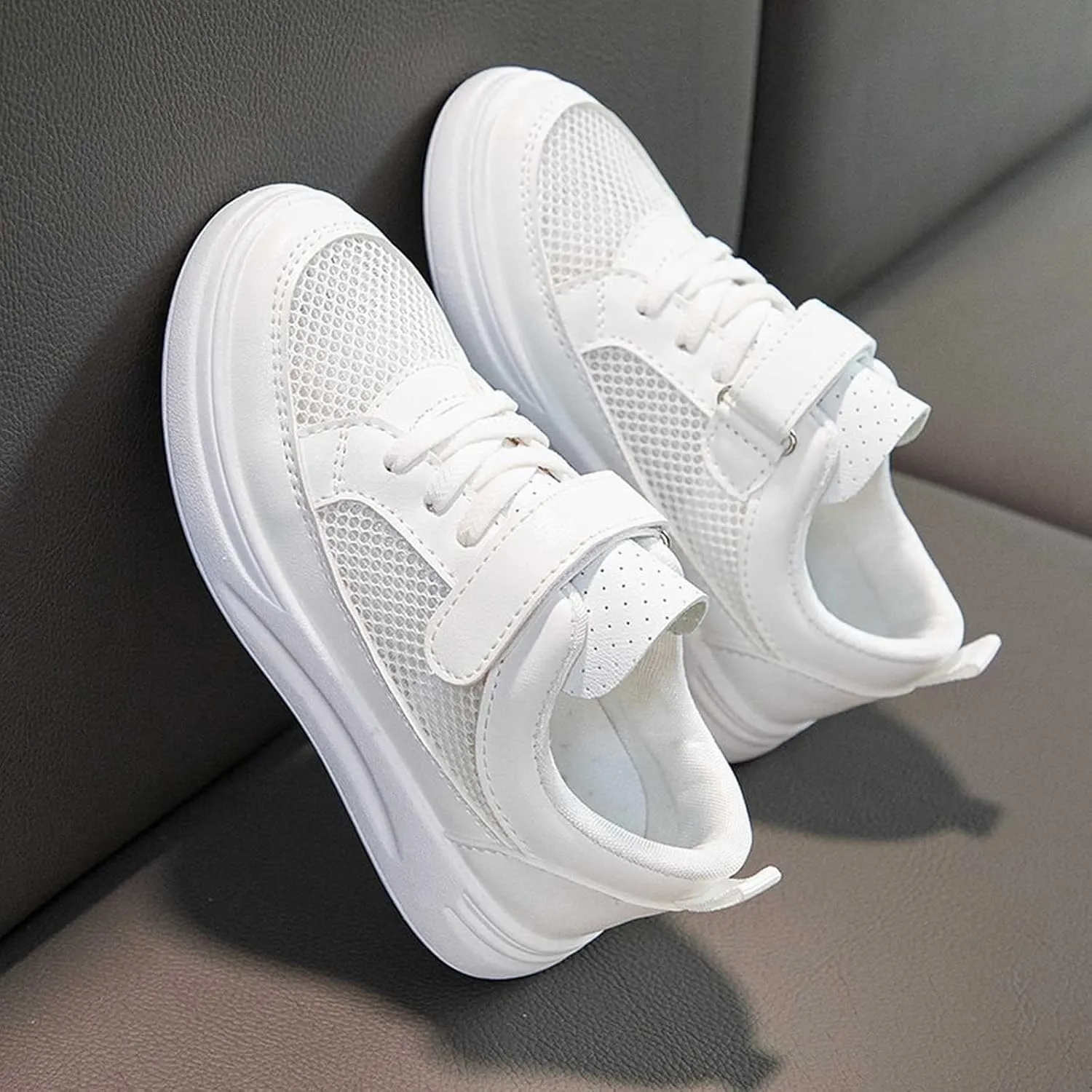 Boys Girls Mesh Breathable Non Slip Tennis Shoes Casual Running Sports Walking Athletic Shoes Wedges for Girls Size 4