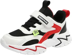 Boys Girls Sneakers Kids Lightweight Breathable Adjustable Athletic Running Shoes for Athletic Shoes Youth Boys