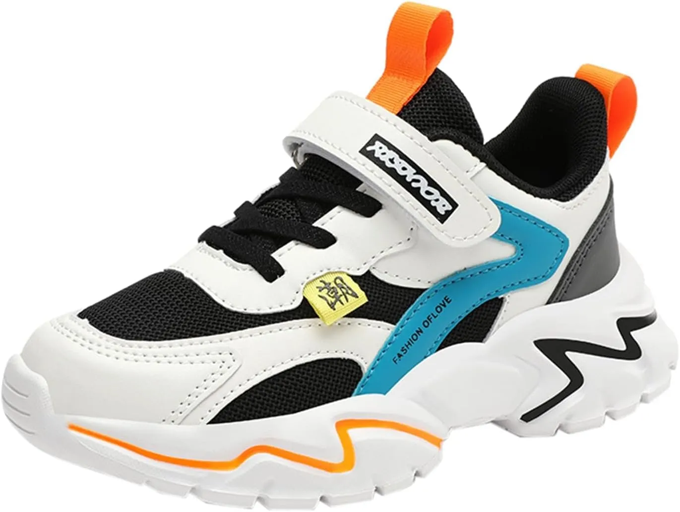 Boys Girls Sneakers Kids Lightweight Breathable Adjustable Athletic Running Shoes for Athletic Shoes Youth Boys