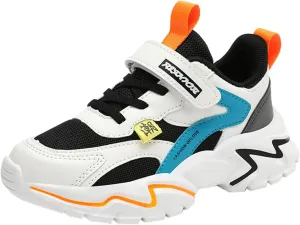 Boys Girls Sneakers Kids Lightweight Breathable Adjustable Athletic Running Shoes for Athletic Shoes Youth Boys
