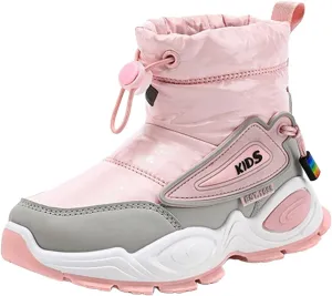 Boys Girls Snow Boots Thermals Winter Boots Water Resistant Non Slip Cold Weather Shoes Tall Fr Lined Boots Girls