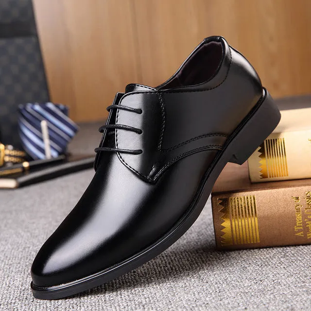 Brand Designer Leather Men's Dress Shoes