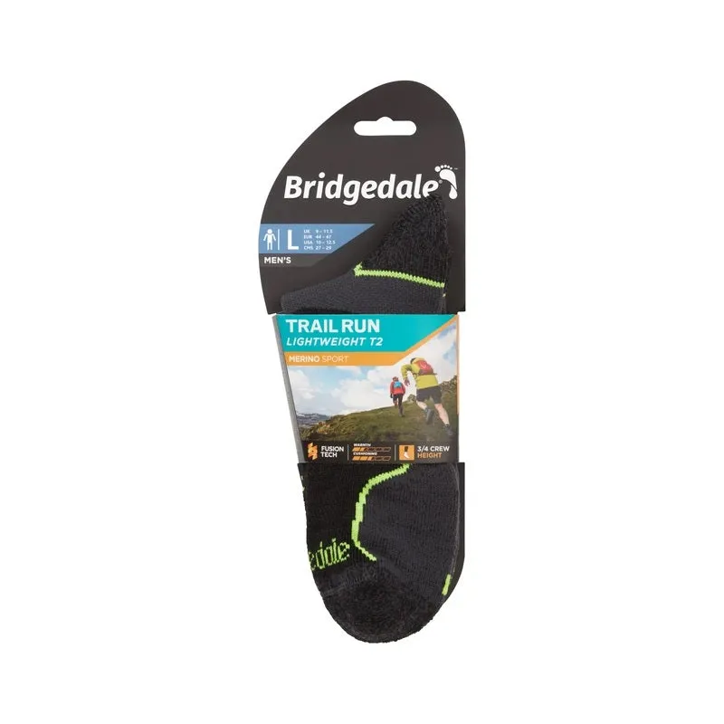 Bridgedale Men's Trail Run Merino Sport Running Socks