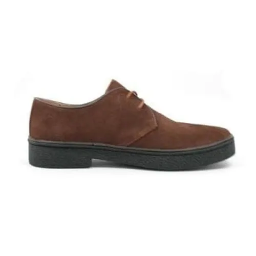 British Walkers Playboy Low Men's Brown Suede Oxfords