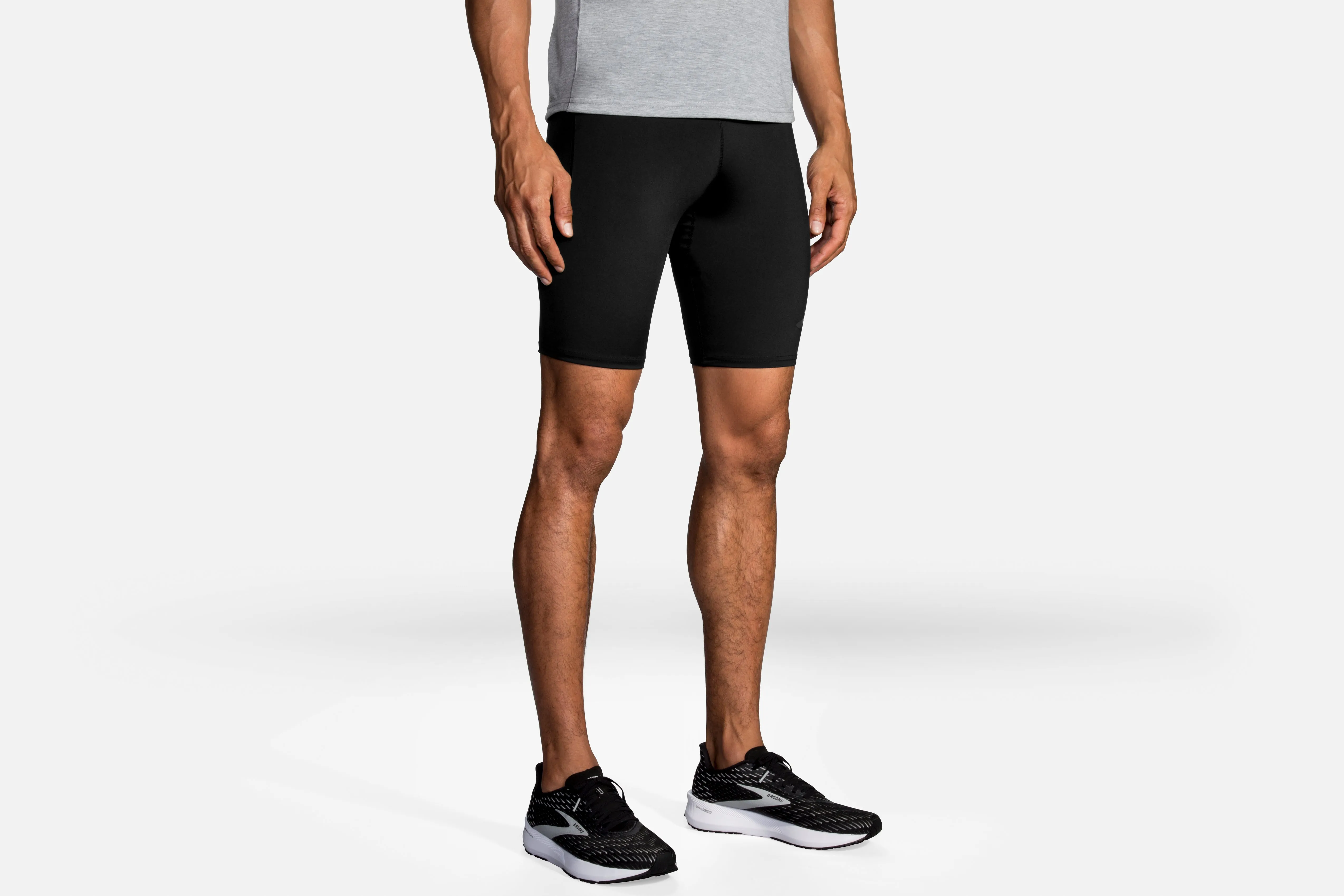 Brooks | Source 9" Short Tight | Men's | Black