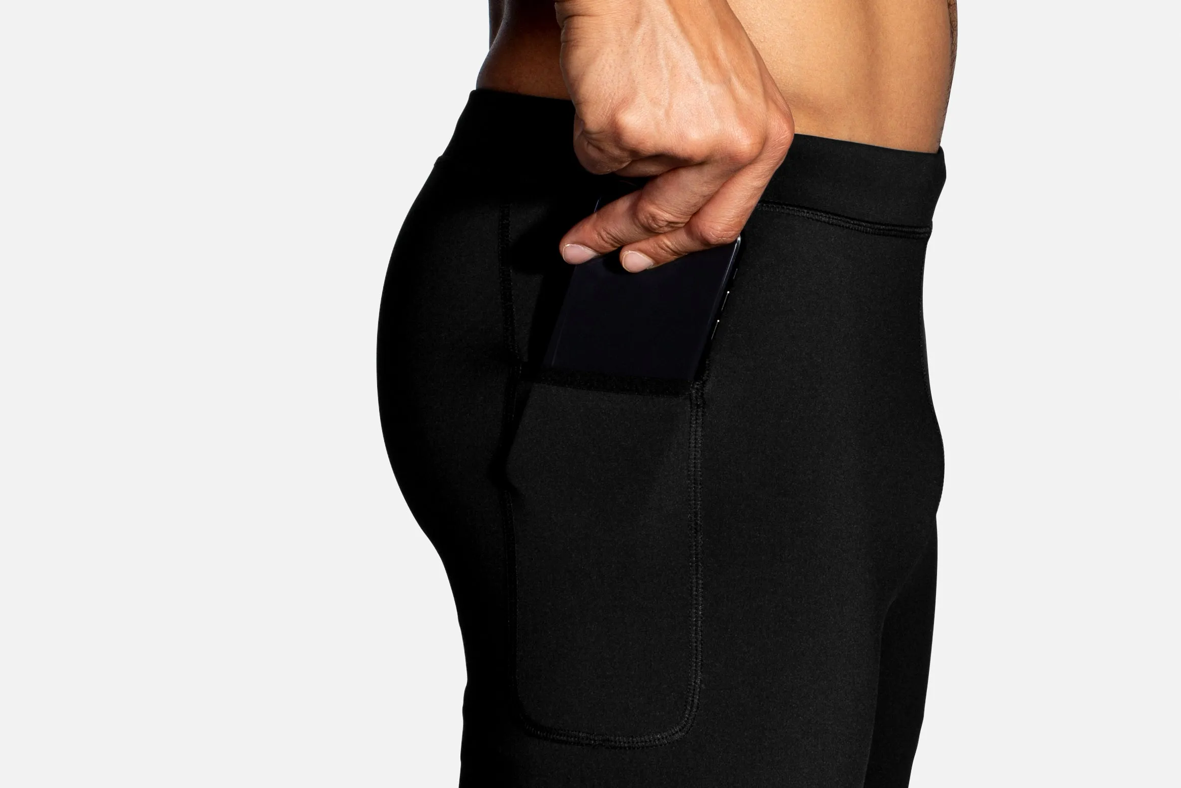 Brooks | Source 9" Short Tight | Men's | Black