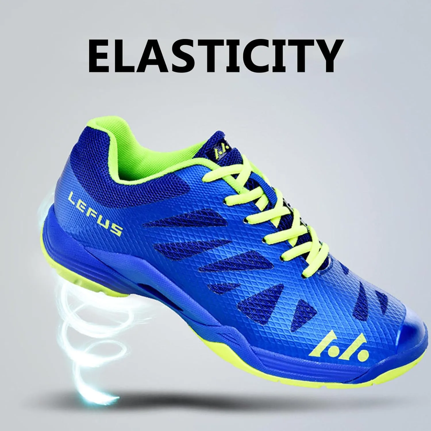 Buhelyc Tennis Badminton Shoes Men Women Court Sneakers Tennis Athletic Shoes for Badminton Training(Size:9,Color:Blue)
