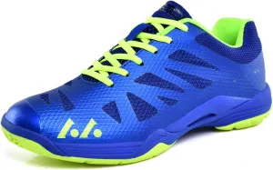 Buhelyc Tennis Badminton Shoes Men Women Court Sneakers Tennis Athletic Shoes for Badminton Training(Size:9,Color:Blue)