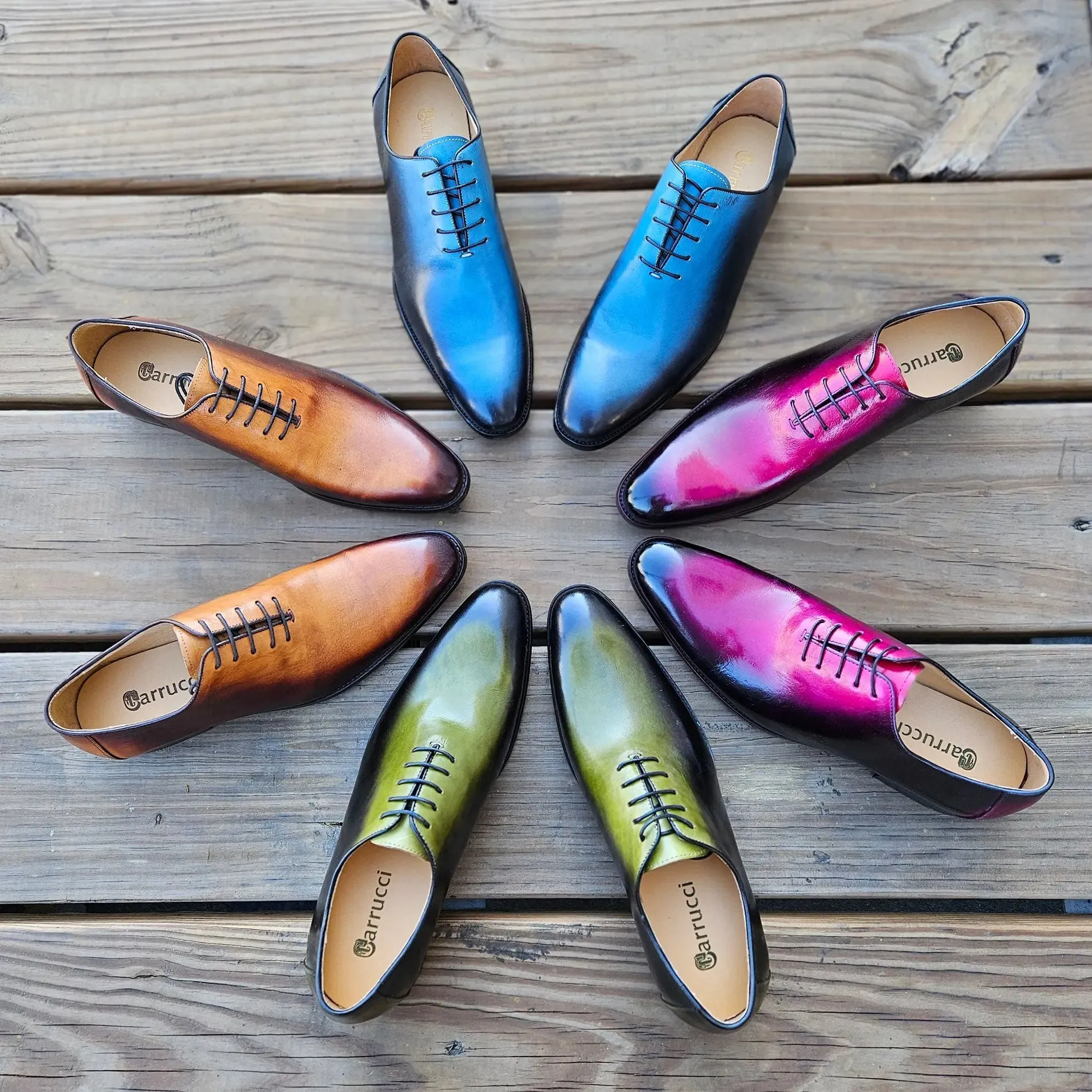 Burnished Two Tone Wholecut Oxford
