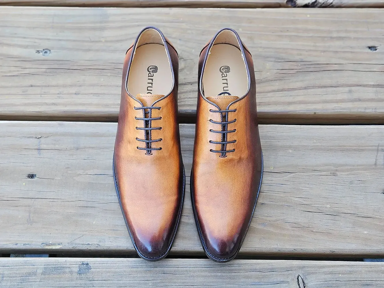 Burnished Two Tone Wholecut Oxford