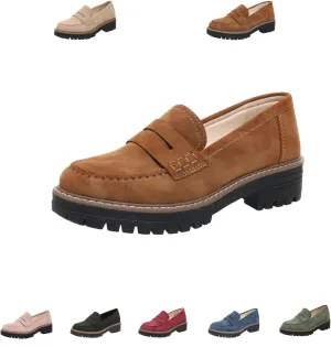 Business and Casual Shoes,Women's Loafers Thick Sole Loafers Lug Sole Comfortable Loafers Suitable for Work