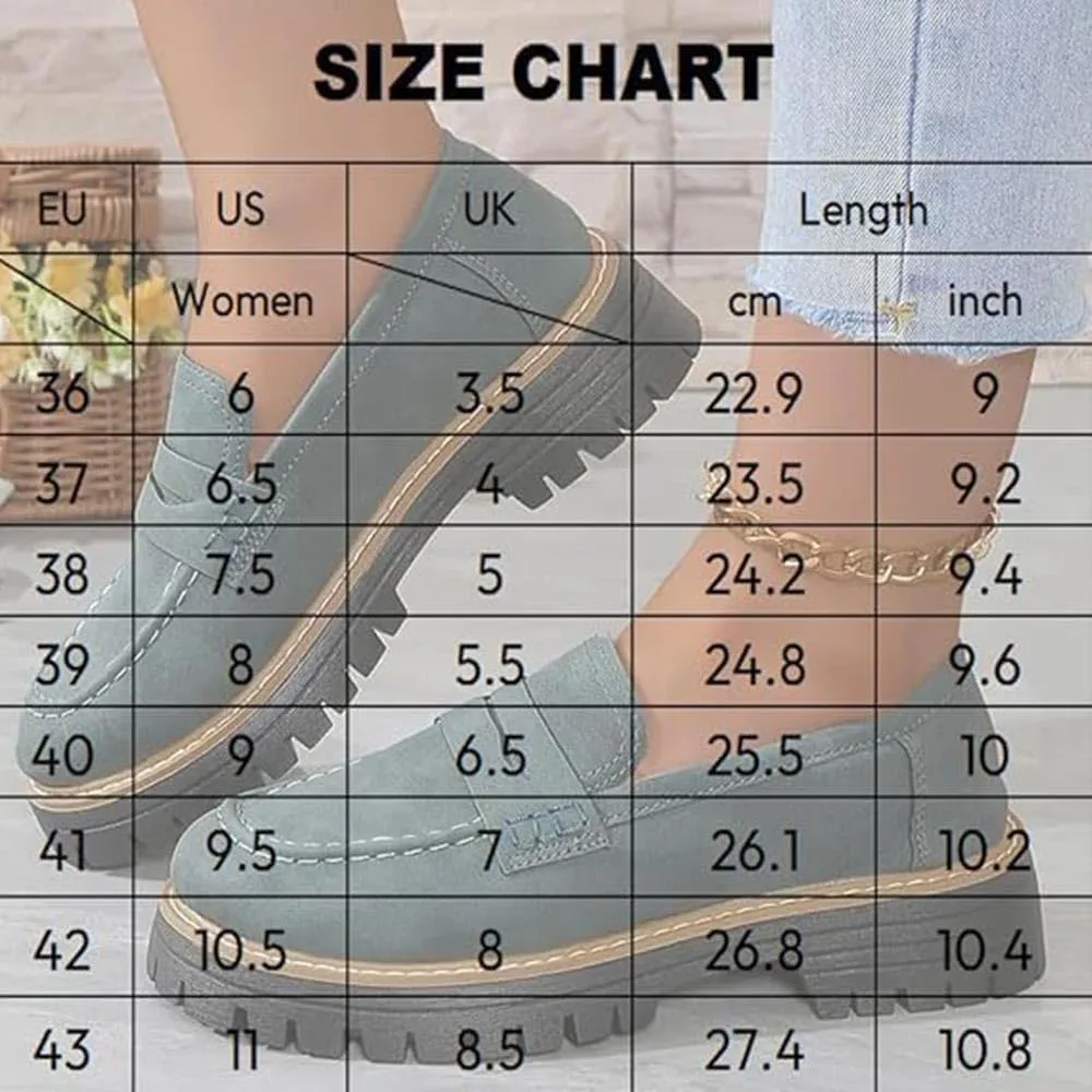 Business and Casual Shoes,Women's Loafers Thick Sole Loafers Lug Sole Comfortable Loafers Suitable for Work
