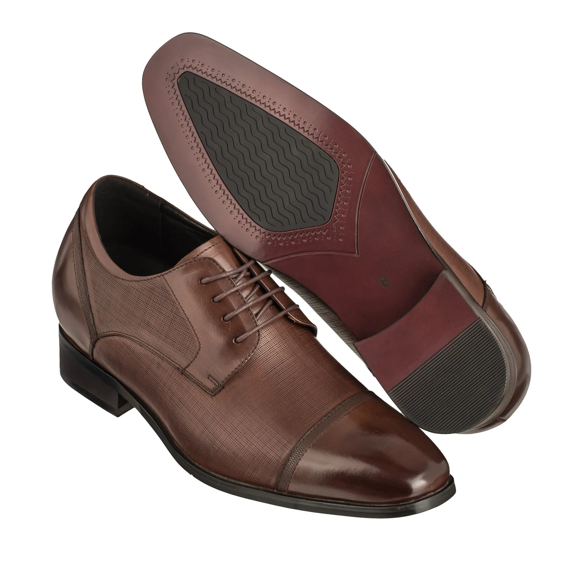 CALTO - Y40551 - 3.2 Inches Taller (Coffee Brown)