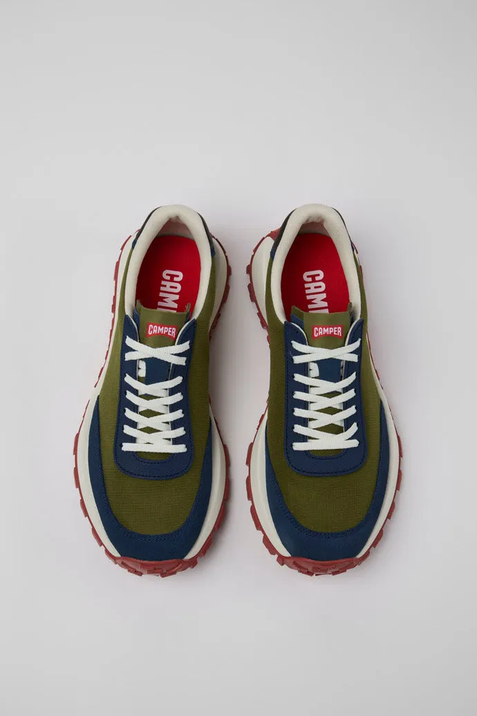 Camper Men's K100864 Drift Trail Textile Nubuck Sneakers Mao Green