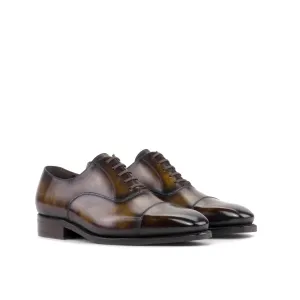 Cap Toe Oxford in Tobacco Patina