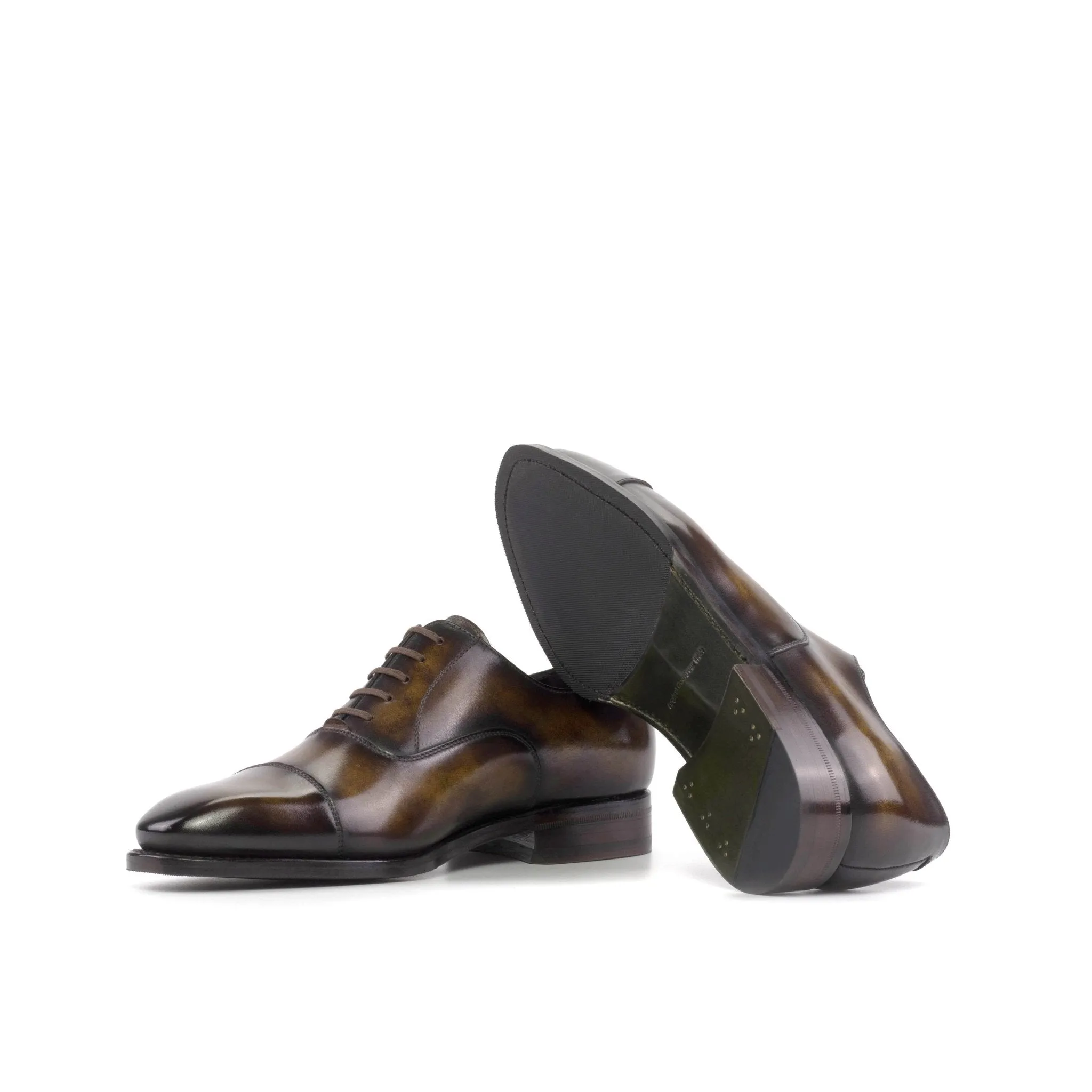Cap Toe Oxford in Tobacco Patina
