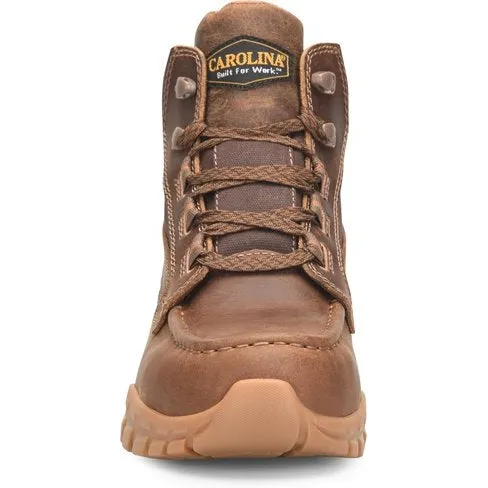 Carolina Men's Challenge 6" Waterproof Composite Toe Hiker Work Boot - Brown - CA5593
