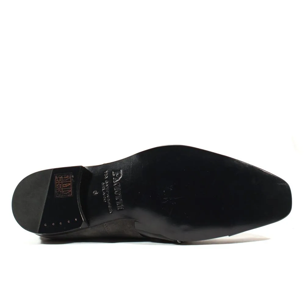 Cesare Paciotti Luxury Italian Men's Designer Shoes Kid Suede Antracite Suede / Plastic Oxfords (CPM2574)