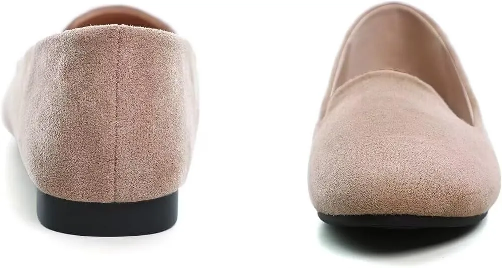 ChaiRong Zhou Flats for Women Dressy Round Toe Ballet Flat Shoes Comfortable Slip-ons Loafers Lightweight Casual Shoes