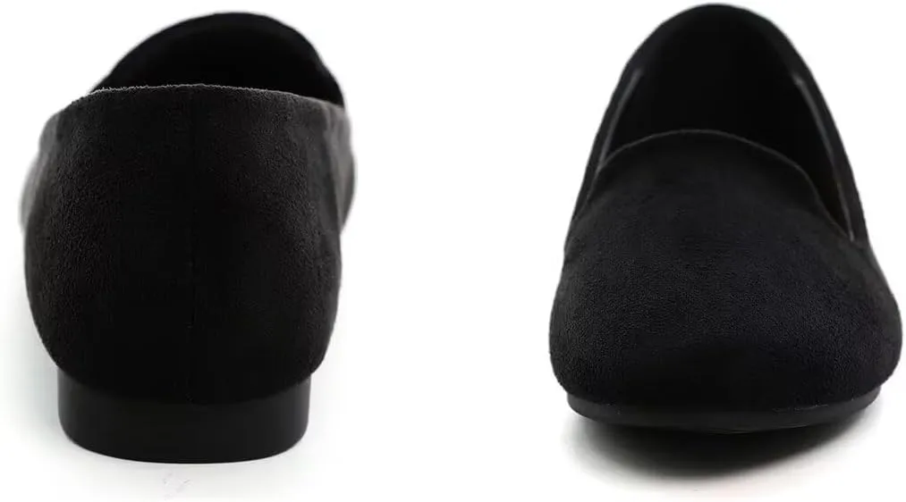 ChaiRong Zhou Flats for Women Dressy Round Toe Ballet Flat Shoes Comfortable Slip-ons Loafers Lightweight Casual Shoes