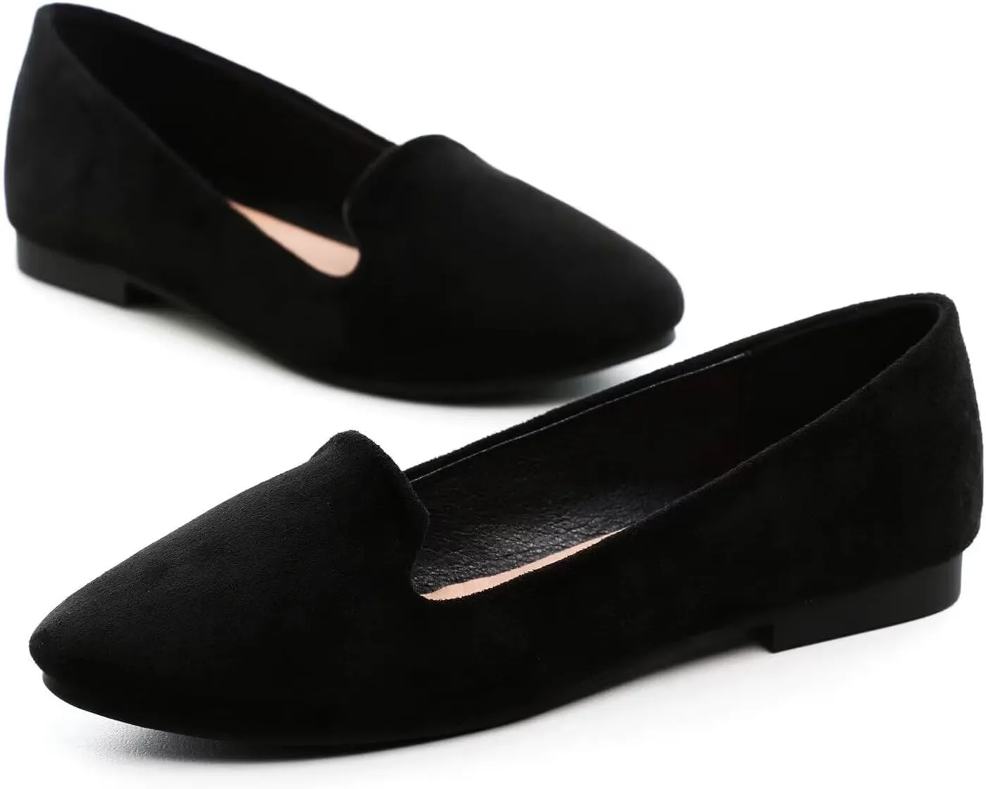 ChaiRong Zhou Flats for Women Dressy Round Toe Ballet Flat Shoes Comfortable Slip-ons Loafers Lightweight Casual Shoes
