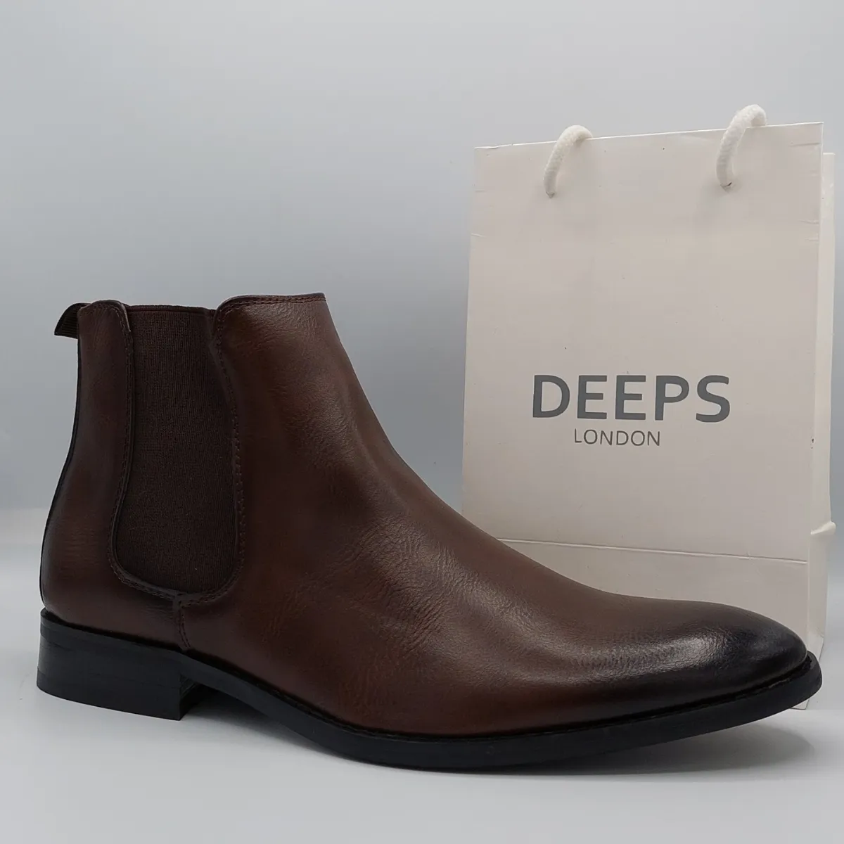 CHASE MEN'S FAUX LEATHER CHELSEA BOOTS