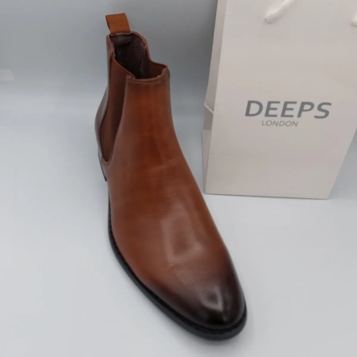 CHASE MEN'S FAUX LEATHER CHELSEA BOOTS