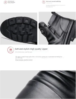 Chelsea Boots Men Classic Elastic Dress Boots Casual Men's Chelsea Ankle Boots