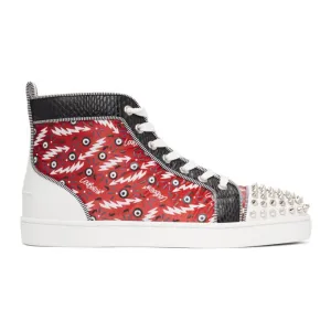 Christian Louboutin Multicolor Ginzana Lou Spikes Orlato High-Top Sneakers