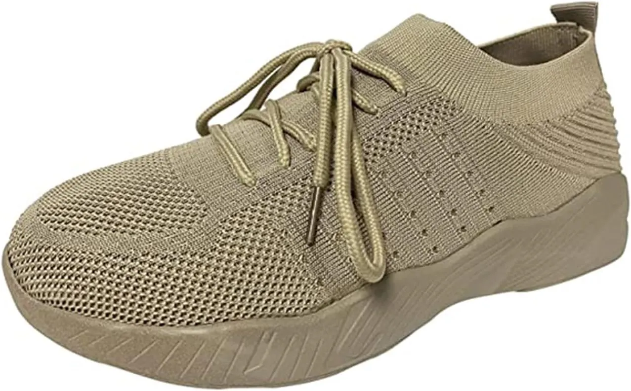 Chunky Sneakers for Women Comfortable Tennis Running Fashion Shoes Breathable Mesh Slip On Walking Shoes Lightweight Wedge Workout Sport Work Casual Sneakers Platform Loafers
