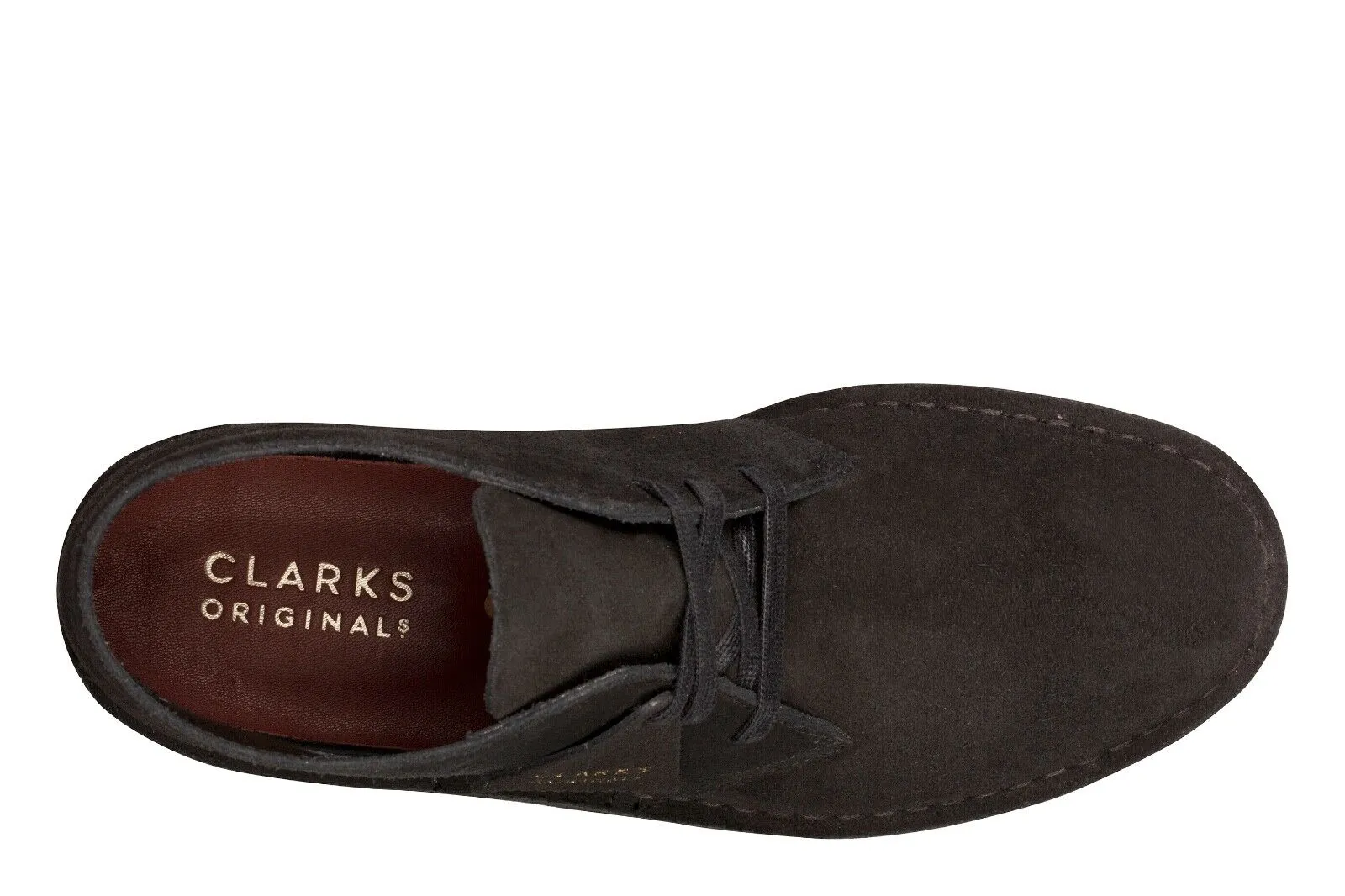 Clarks Originals Desert Coal Boots Men's Black Suede 26154809
