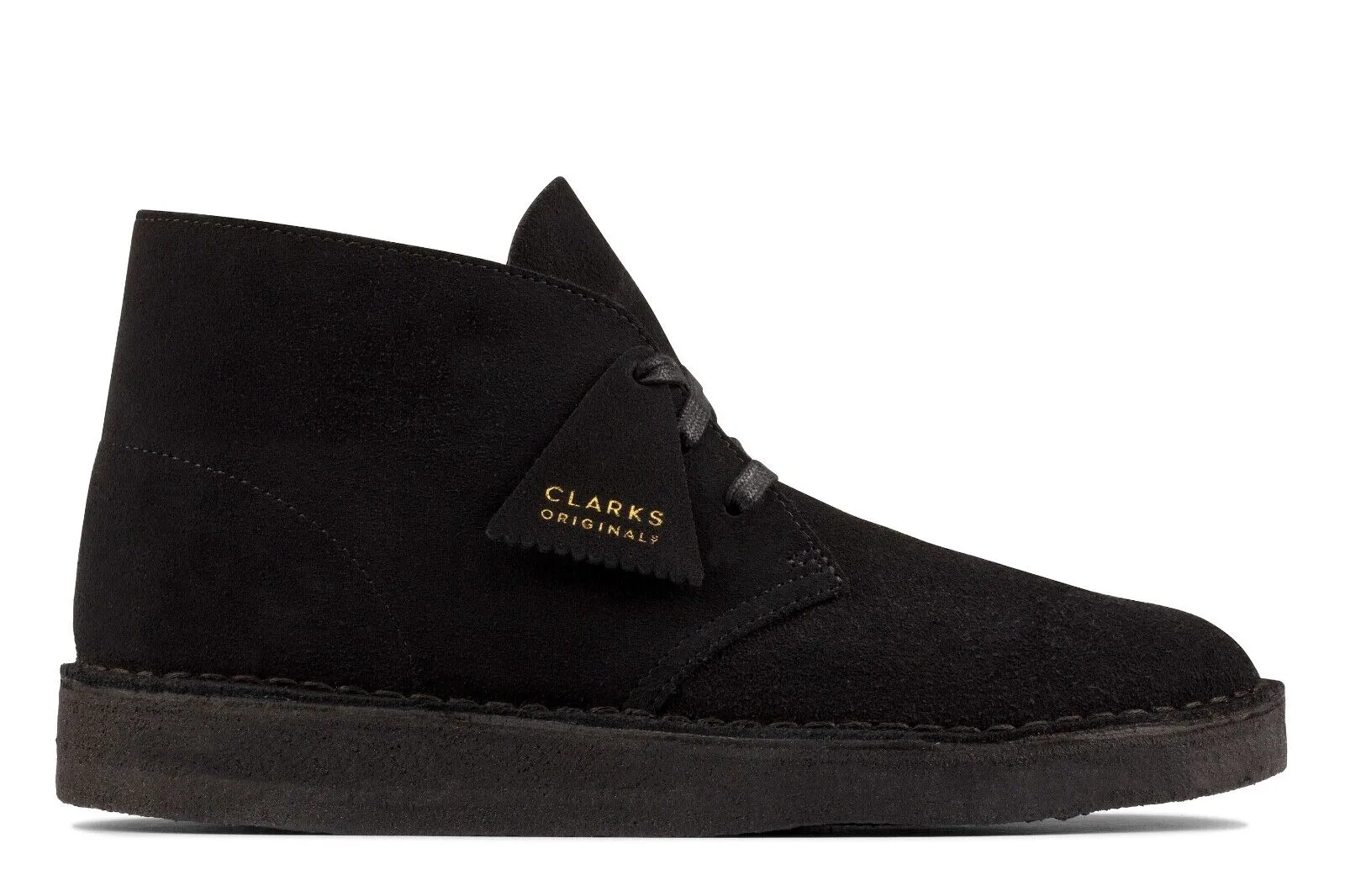 Clarks Originals Desert Coal Boots Men's Black Suede 26154809