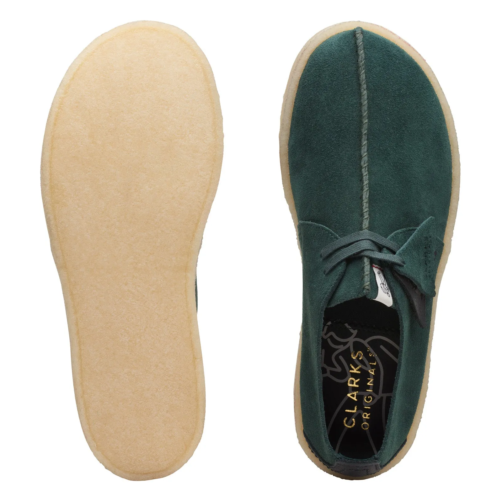 Clarks Originals Desert Trek Cup Men's Green Suede 26168522