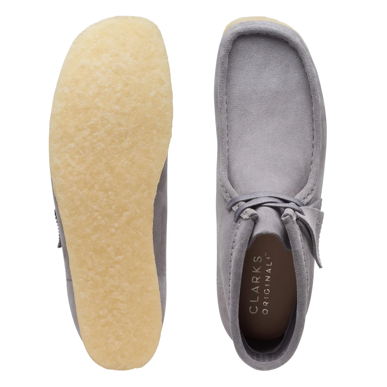Clarks Originals Wallabee Boot Men's Gray Suede 26169731