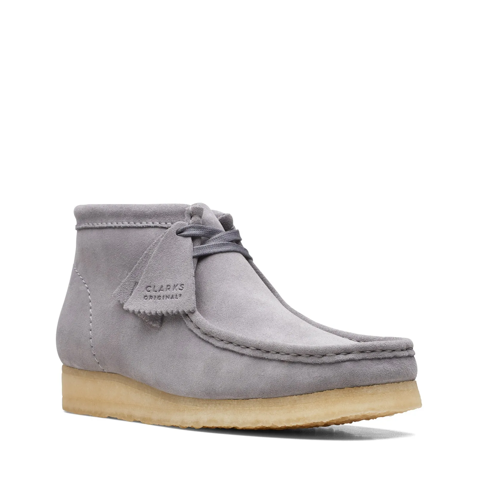 Clarks Originals Wallabee Boot Men's Gray Suede 26169731