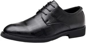 Classic Cap Toe Prom Wedding Lace-up Formal Leather Shoes Oxford Dress Shoes for Men Tuxedo Business New Shoes