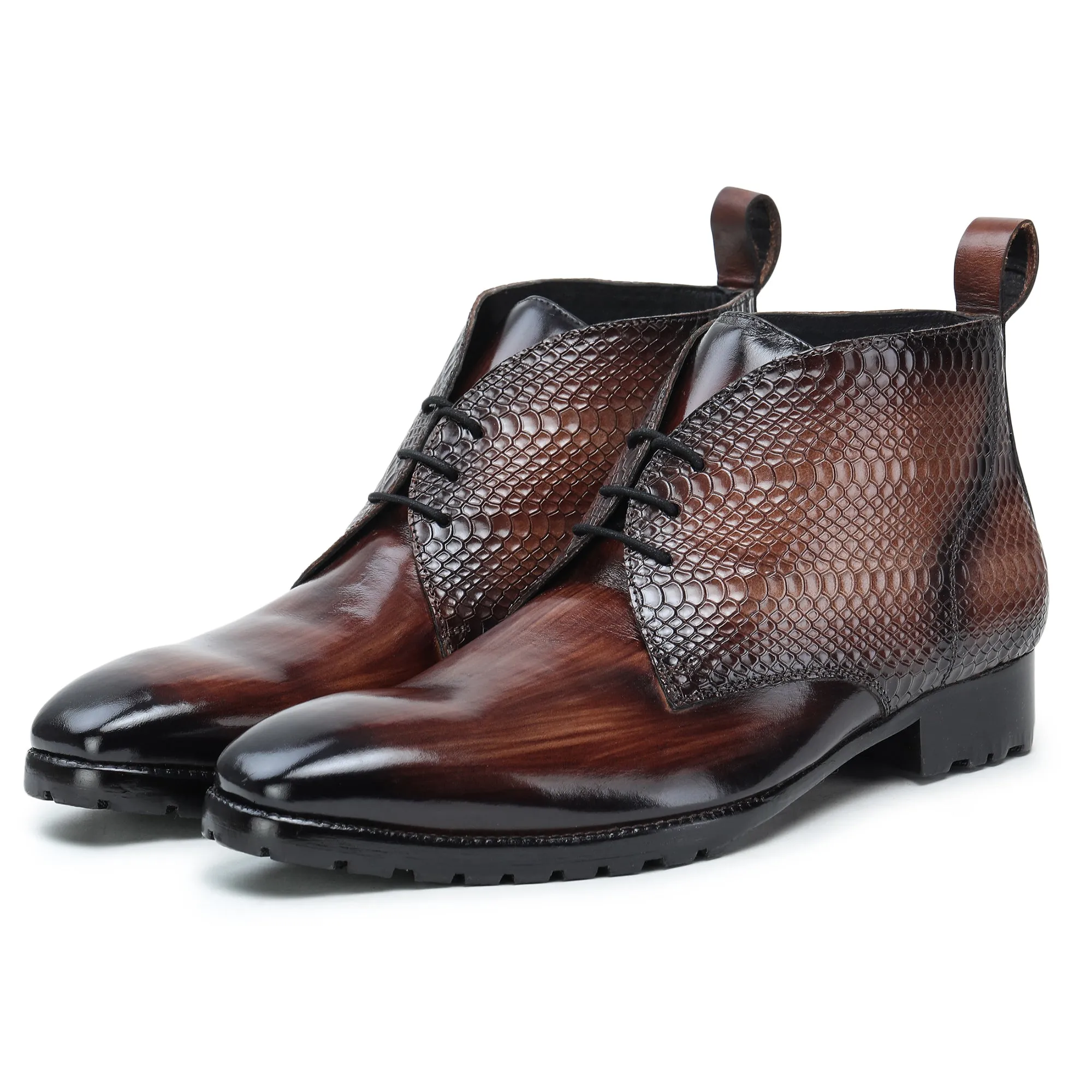 Classic Chukka Boot- Python Brown