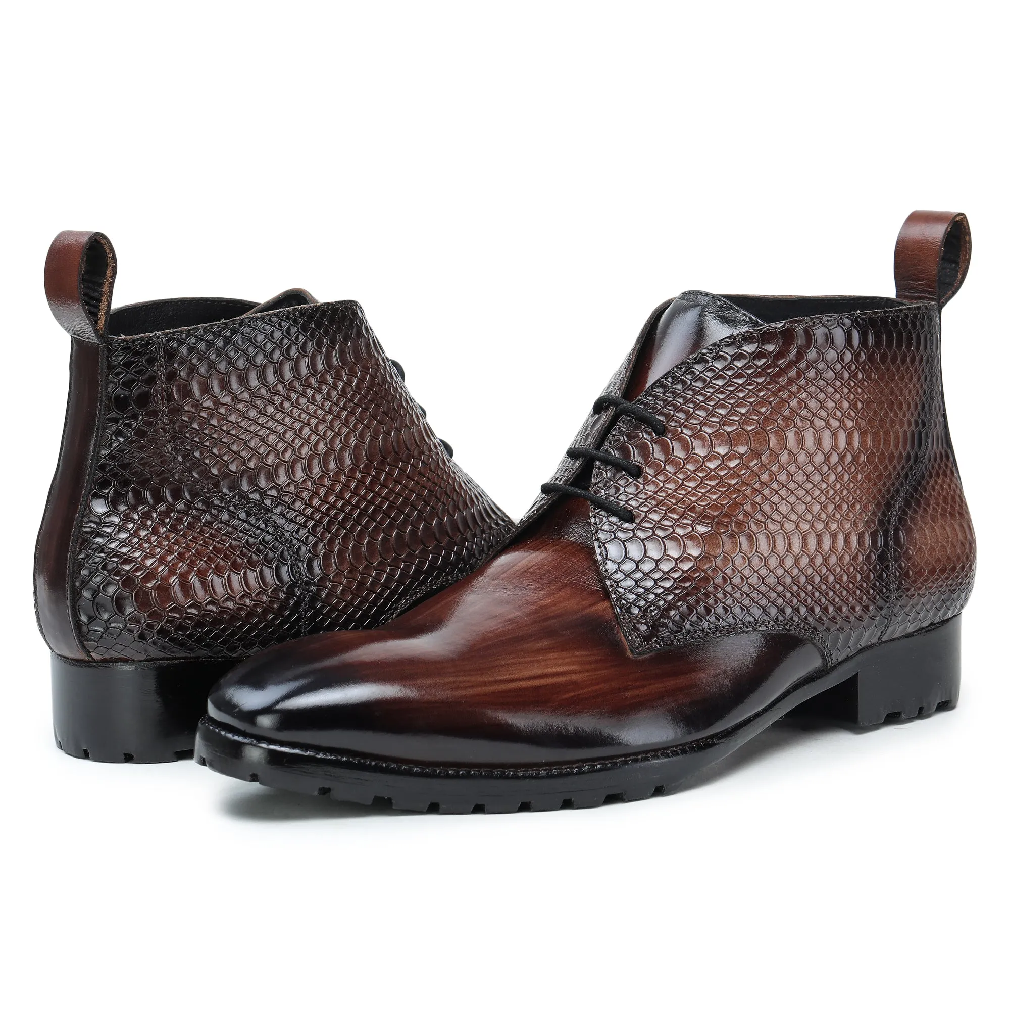 Classic Chukka Boot- Python Brown