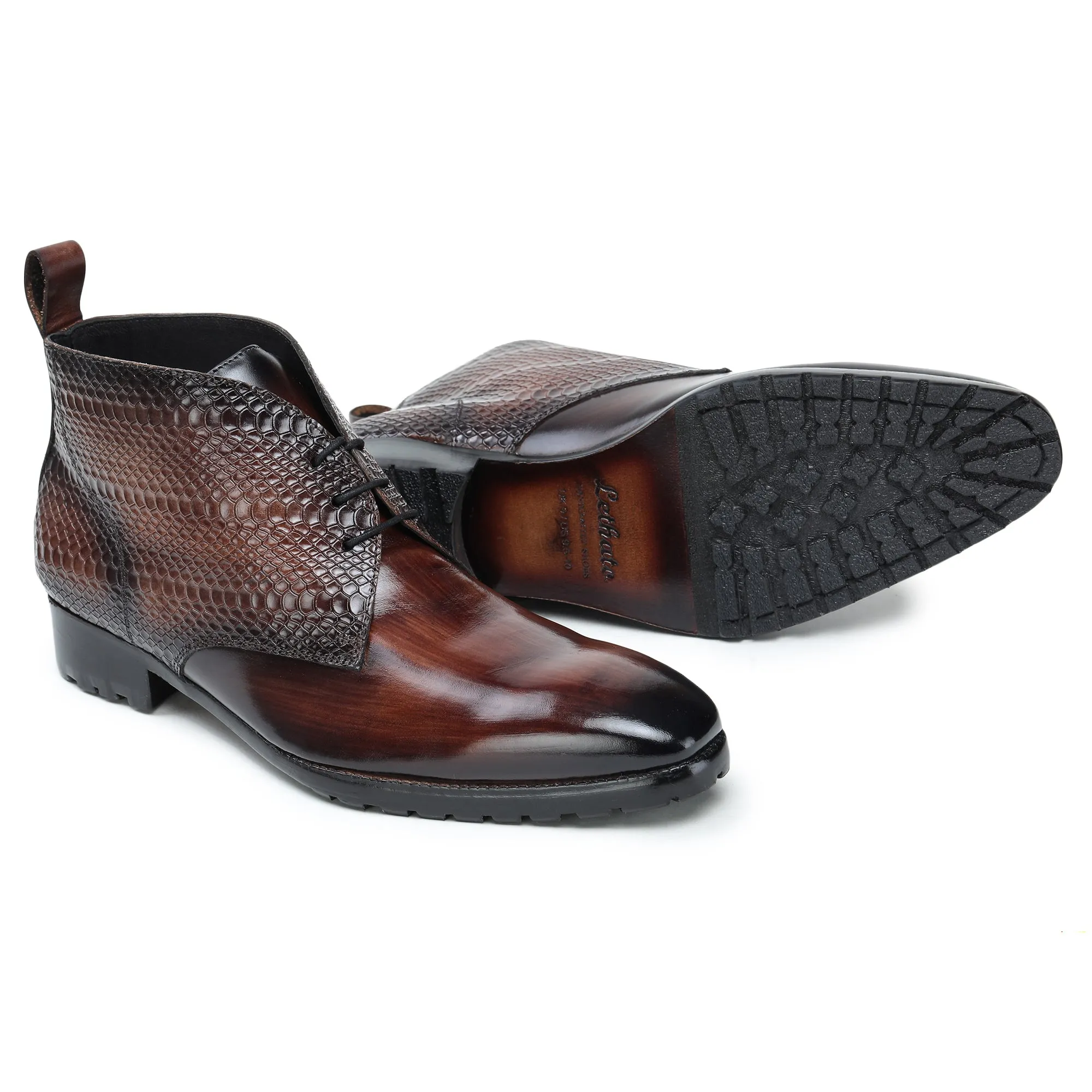 Classic Chukka Boot- Python Brown