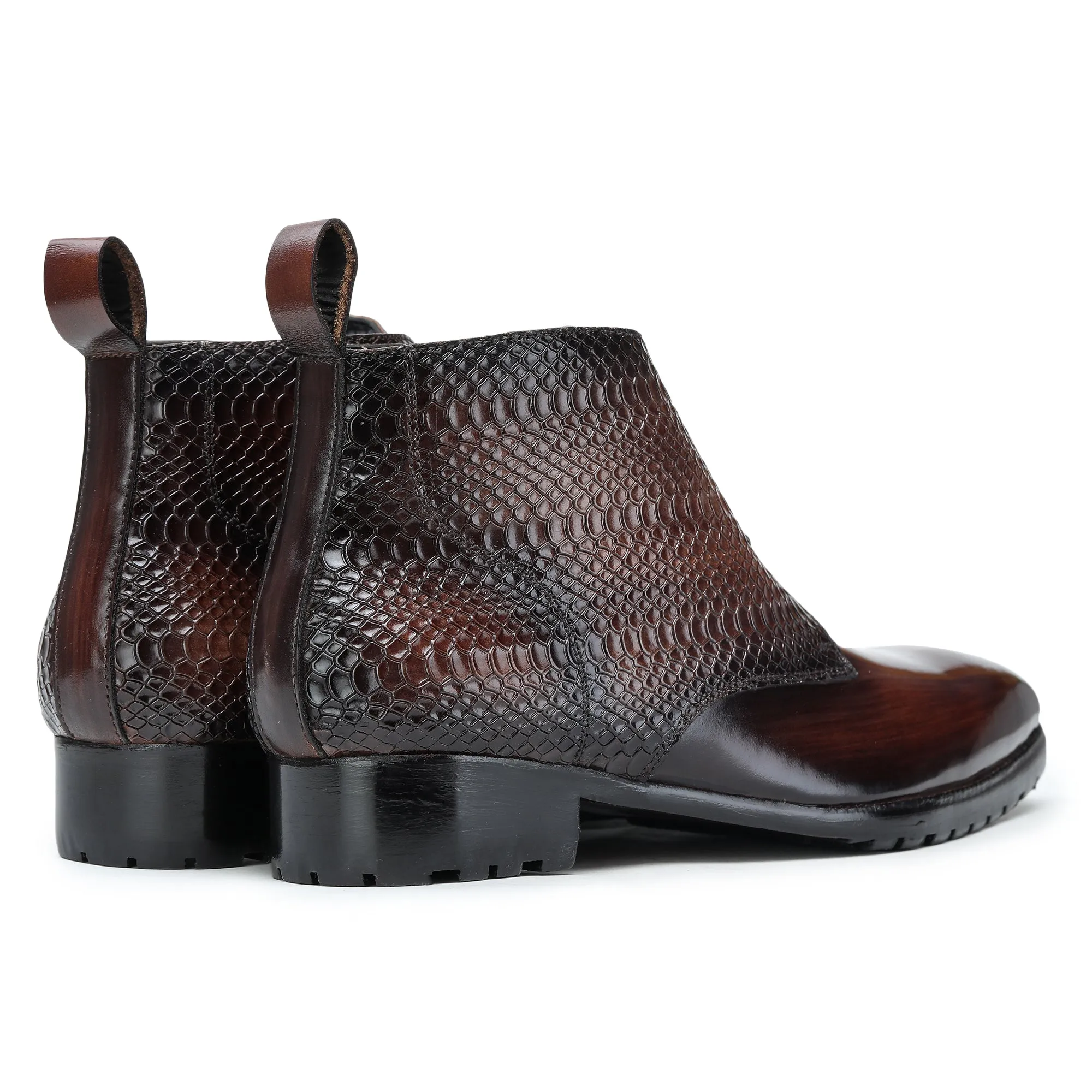 Classic Chukka Boot- Python Brown