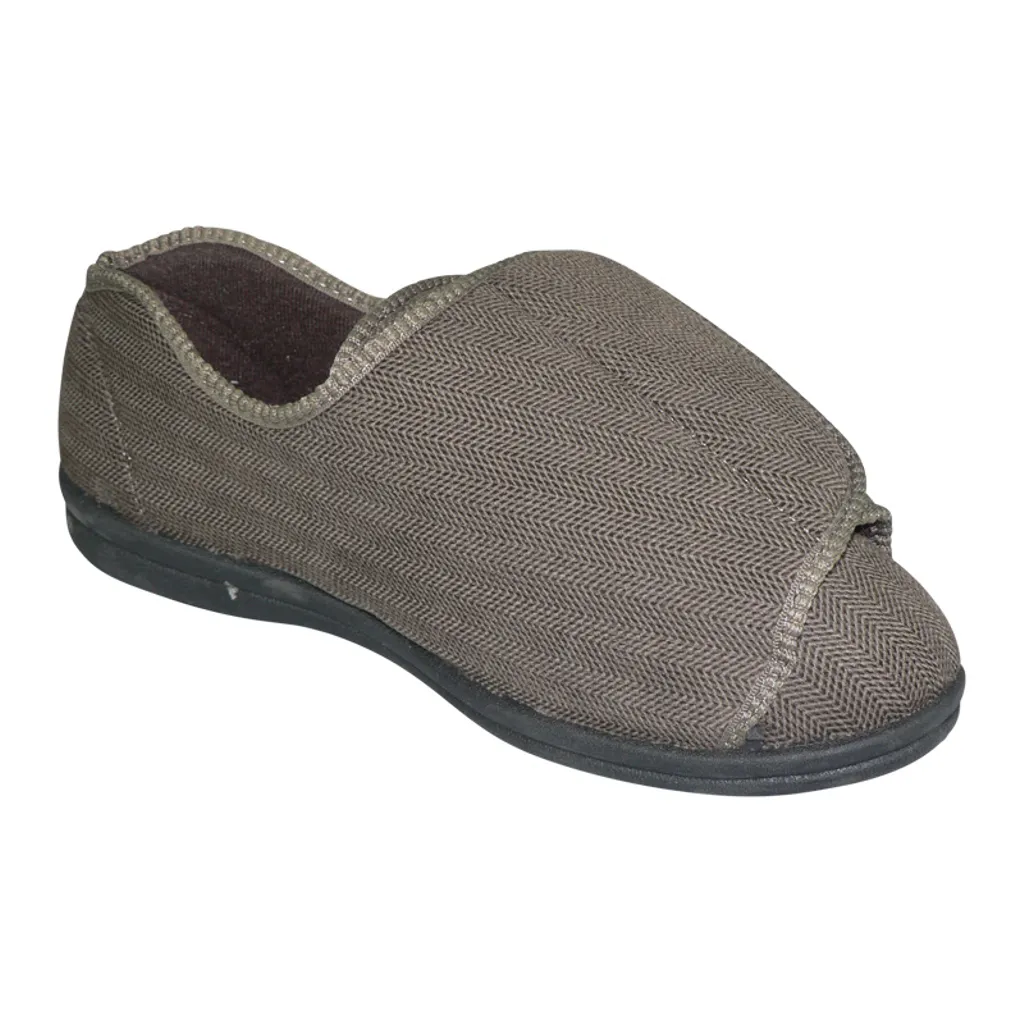 CLINIC Comfort System Men’s Clinic Slipper, Brown, 9