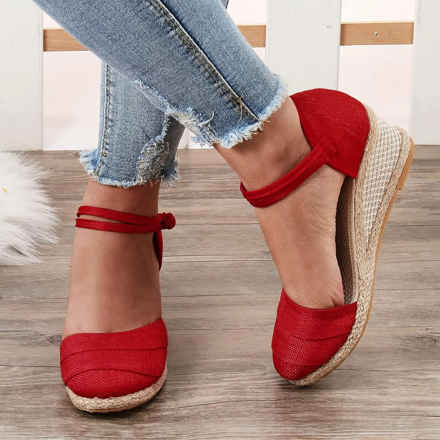 Close Toed Sandals Women 2025, Women Sandals for Dressy Summer 2025 Ankle Strap Wedge Sandals Dressy Platform Wedge Casual Shoes